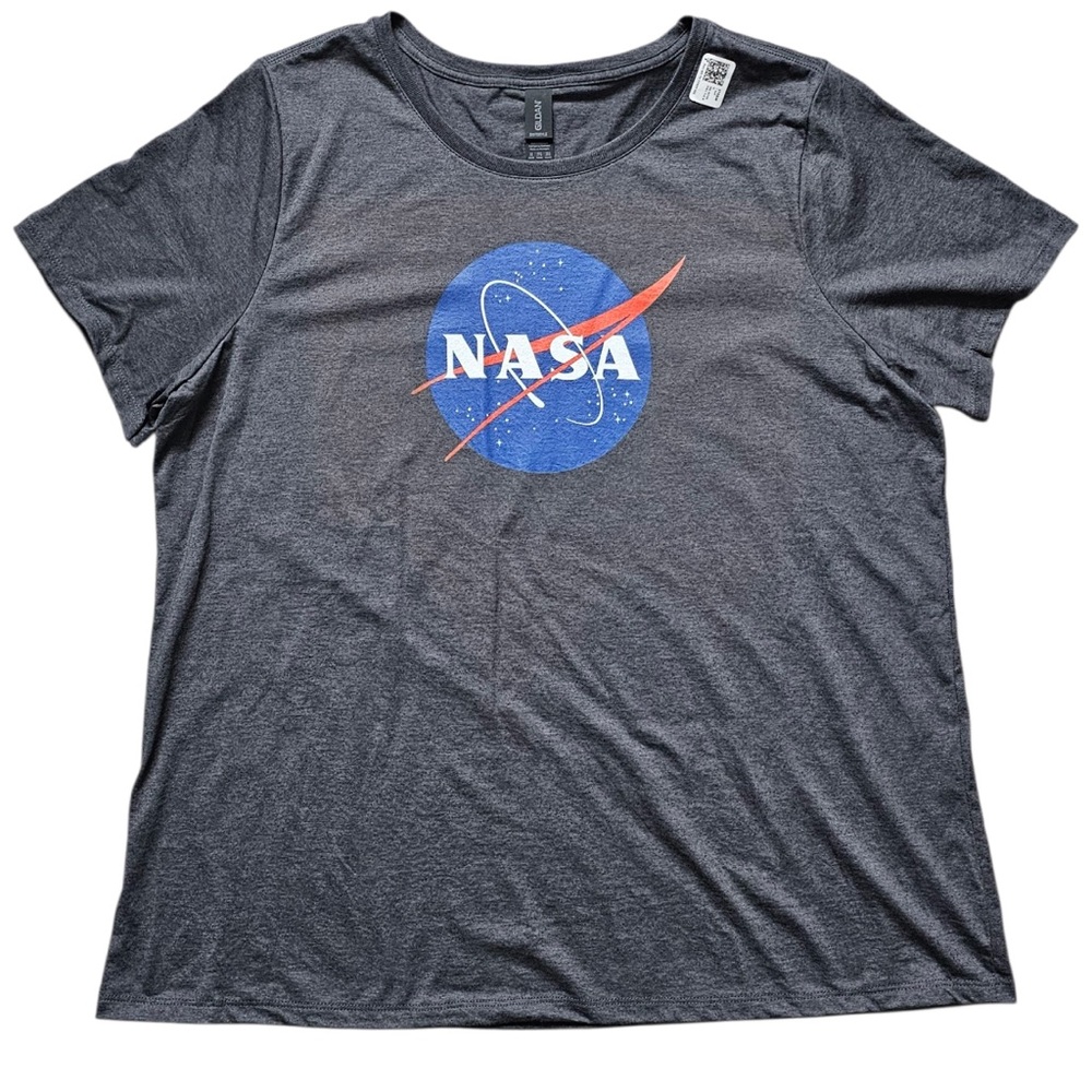 Gildan Women’s Charcoal NASA Graphic Tee